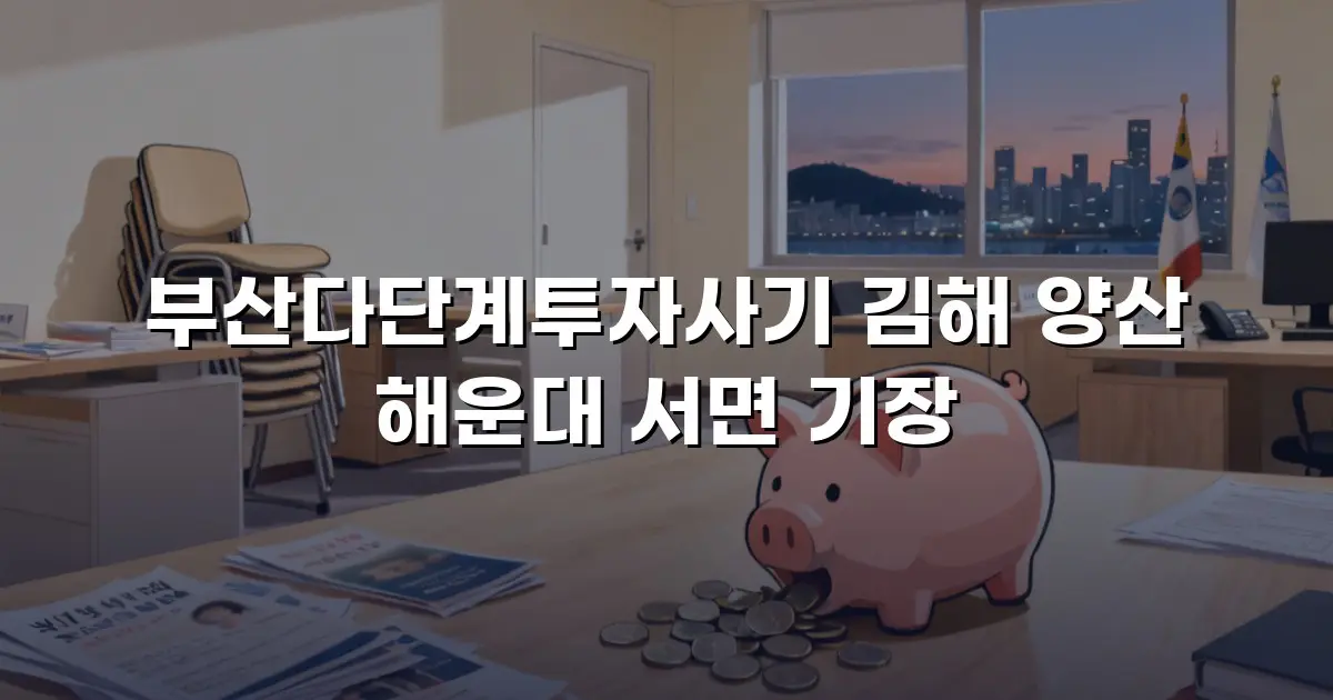 부산다단계투자사기 김해 양산 해운대 서면 기장