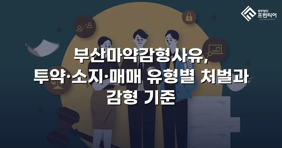 부산마약감형사유, 투약·소지·매매 유형별 처벌과 감형 기준