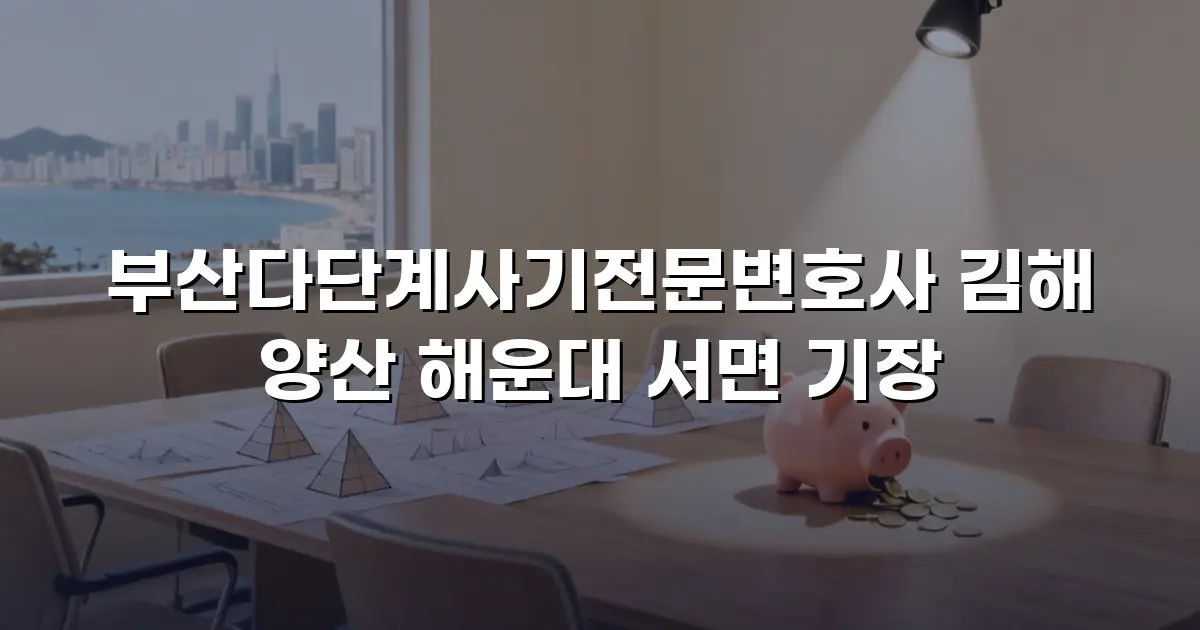 부산다단계사기전문변호사 김해 양산 해운대 서면 기장