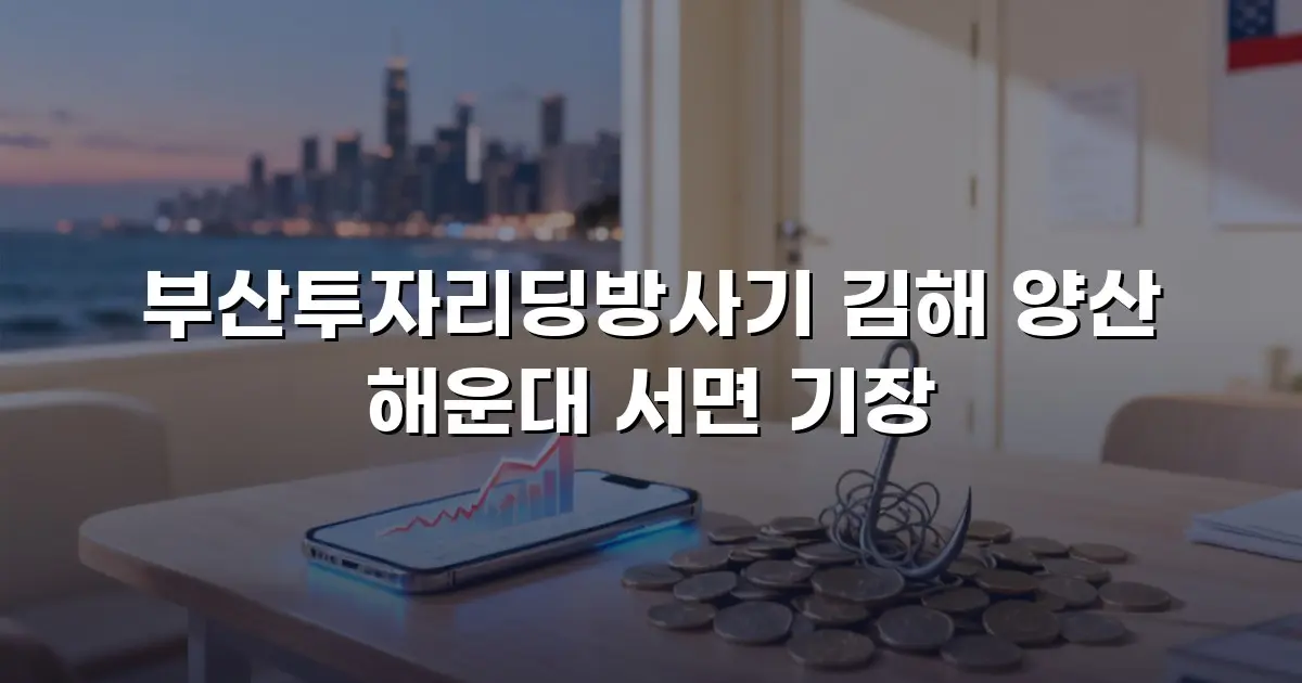 부산투자리딩방사기 김해 양산 해운대 서면 기장