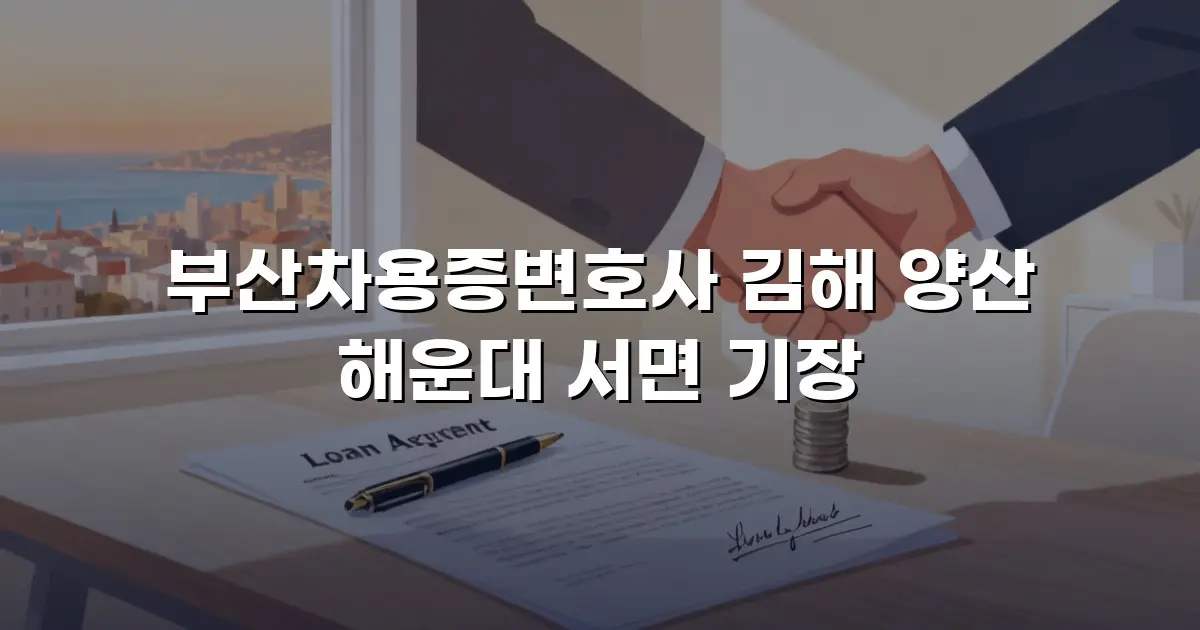 부산차용증변호사 김해 양산 해운대 서면 기장