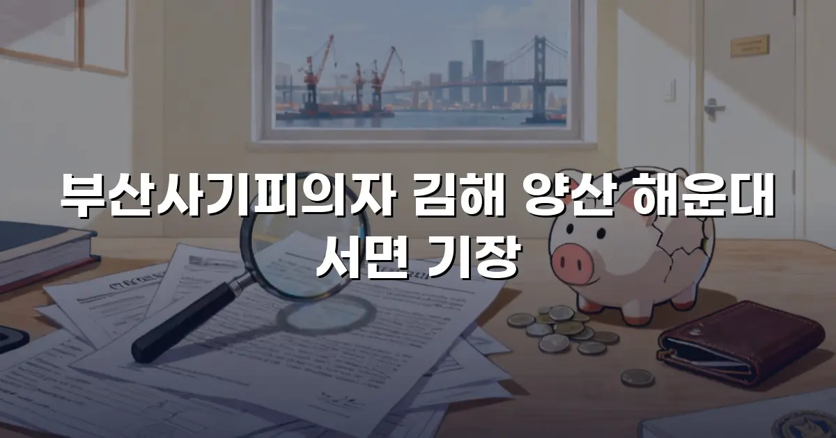 부산사기피의자 김해 양산 해운대 서면 기장