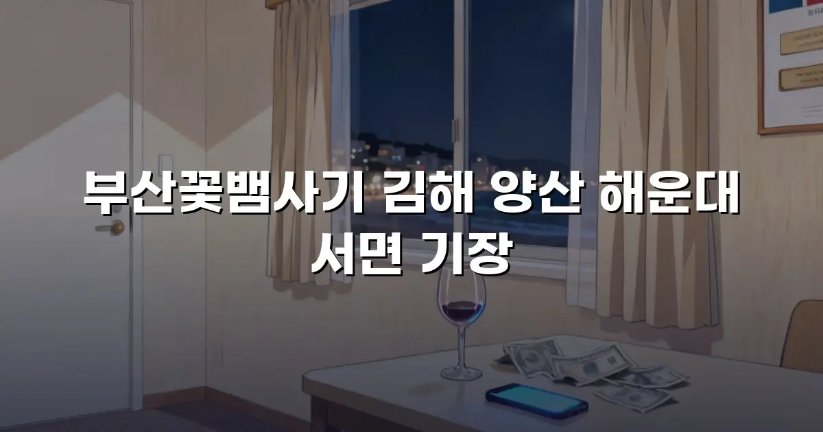 부산꽃뱀사기 김해 양산 해운대 서면 기장