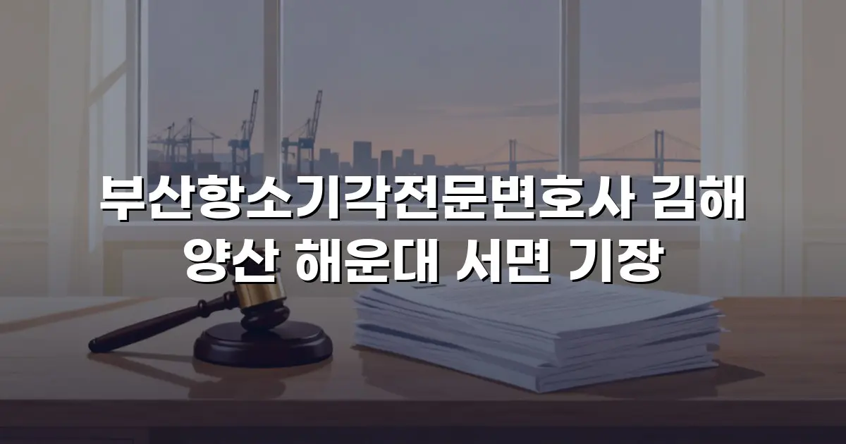부산항소기각전문변호사 김해 양산 해운대 서면 기장