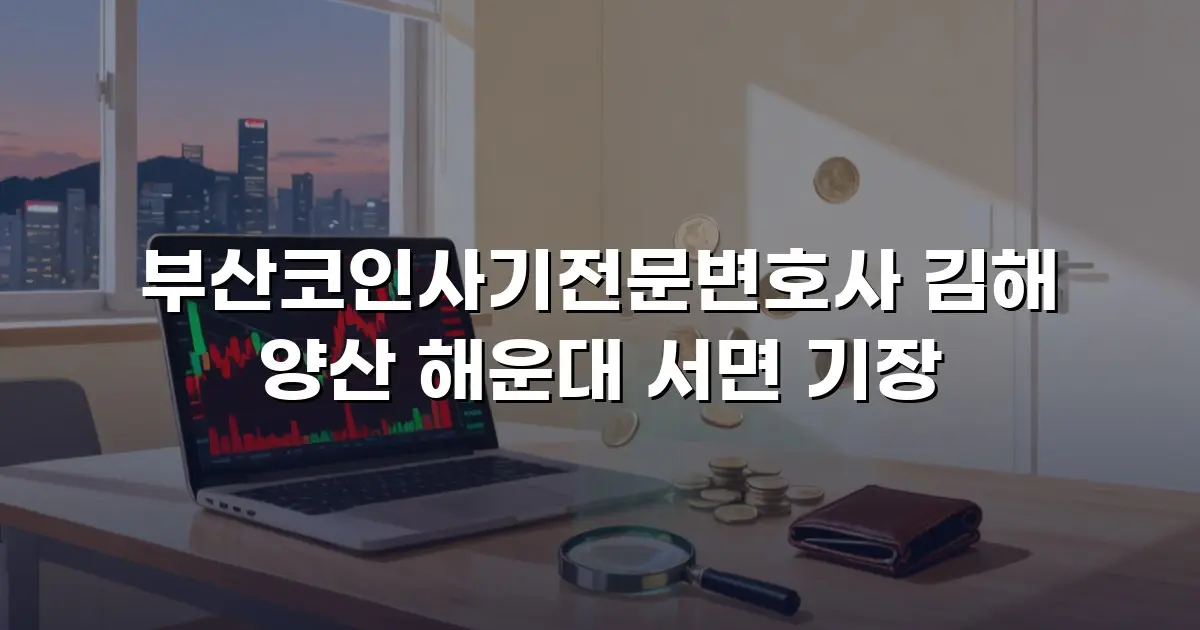 부산코인사기전문변호사 김해 양산 해운대 서면 기장