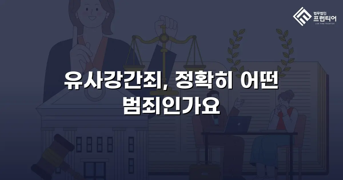 유사강간죄, 정확히 어떤 범죄인가요