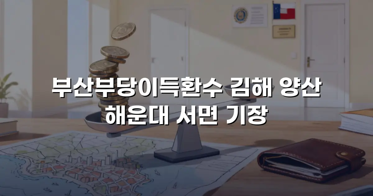 부산부당이득환수 김해 양산 해운대 서면 기장