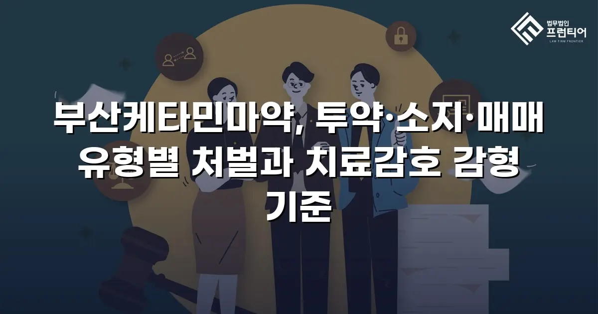 부산케타민마약, 투약·소지·매매 유형별 처벌과 치료감호 감형 기준