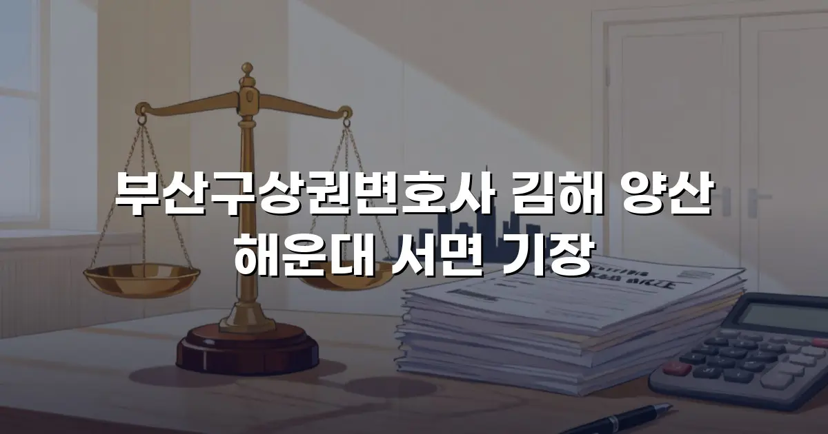 부산구상권변호사 김해 양산 해운대 서면 기장