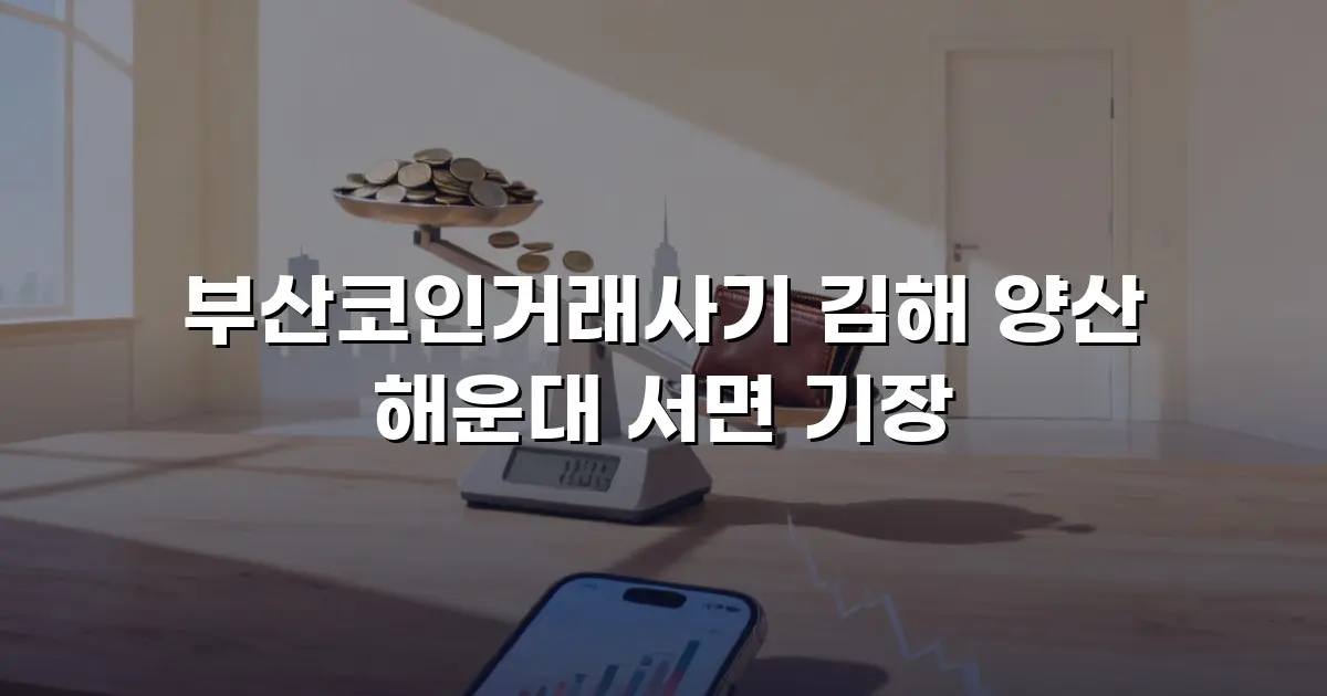 부산코인거래사기 김해 양산 해운대 서면 기장