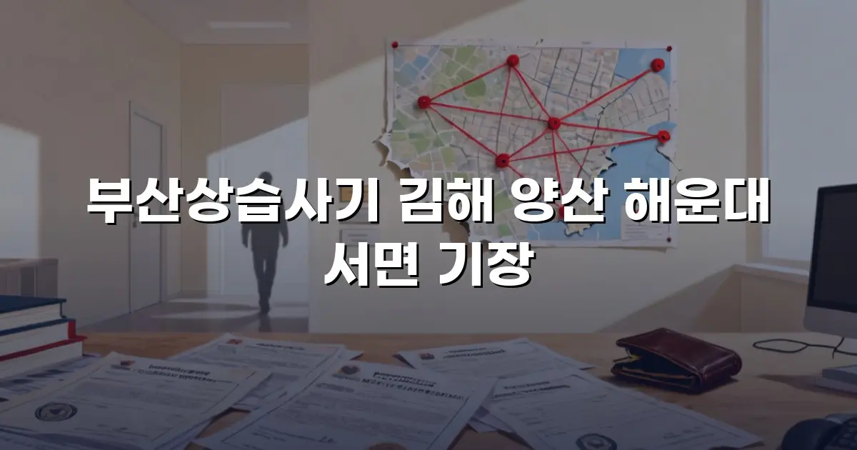 부산상습사기 김해 양산 해운대 서면 기장
