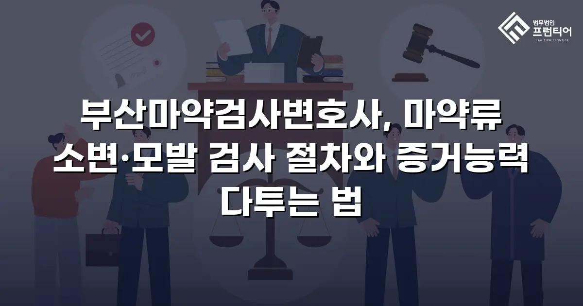 부산마약검사변호사, 마약류 소변·모발 검사 절차와 증거능력 다투는 법