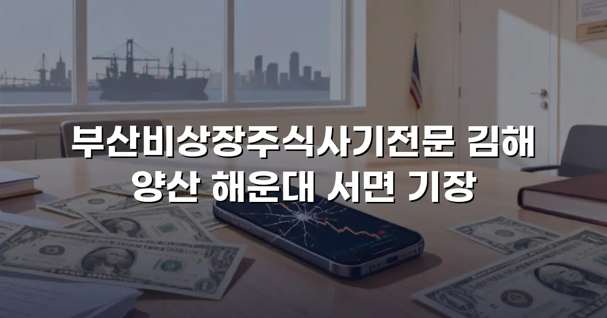 부산비상장주식사기전문 김해 양산 해운대 서면 기장