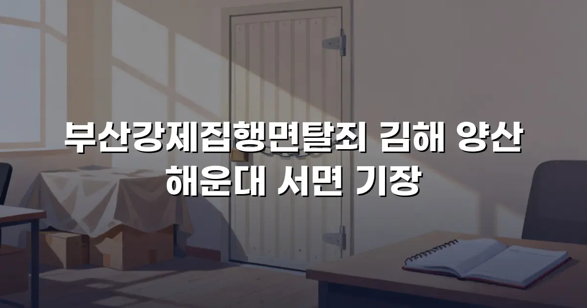 부산강제집행면탈죄 김해 양산 해운대 서면 기장