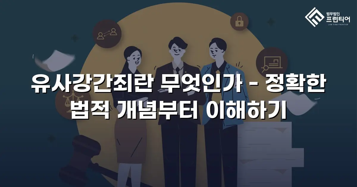 유사강간죄란 무엇인가 - 정확한 법적 개념부터 이해하기