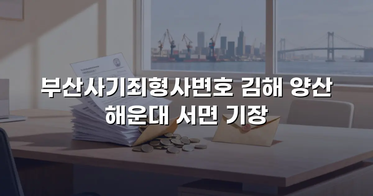 부산사기죄형사변호 김해 양산 해운대 서면 기장