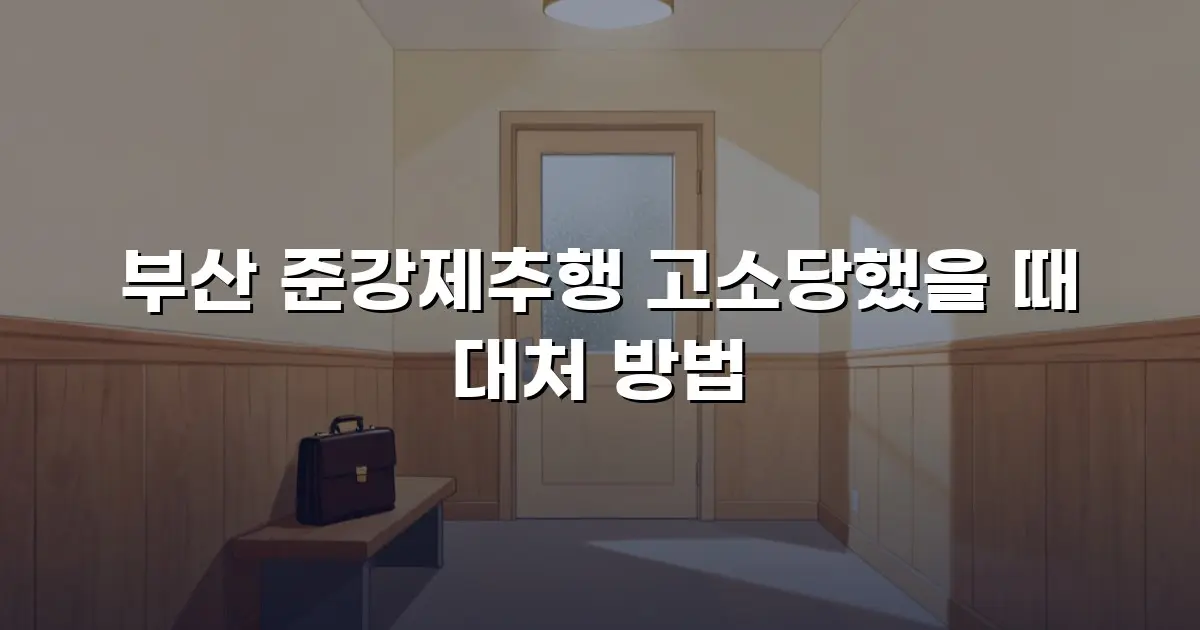 부산 준강제추행 고소당했을 때 대처 방법