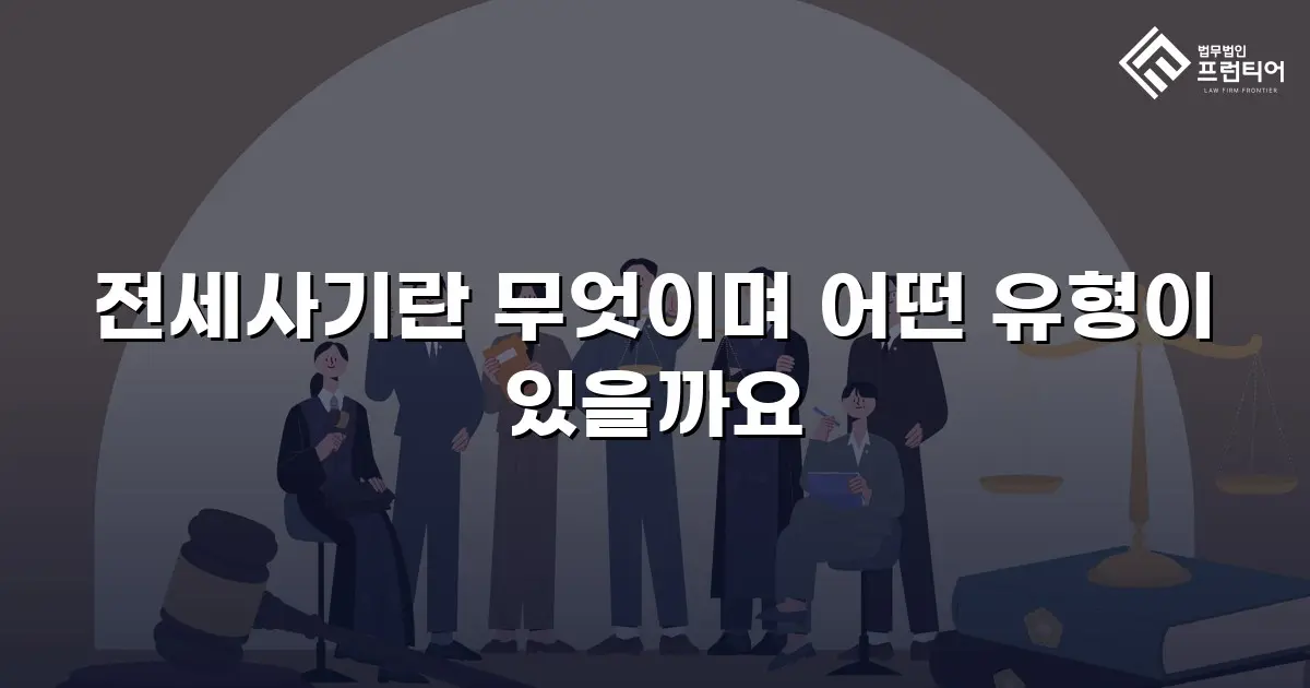 전세사기란 무엇이며 어떤 유형이 있을까요
