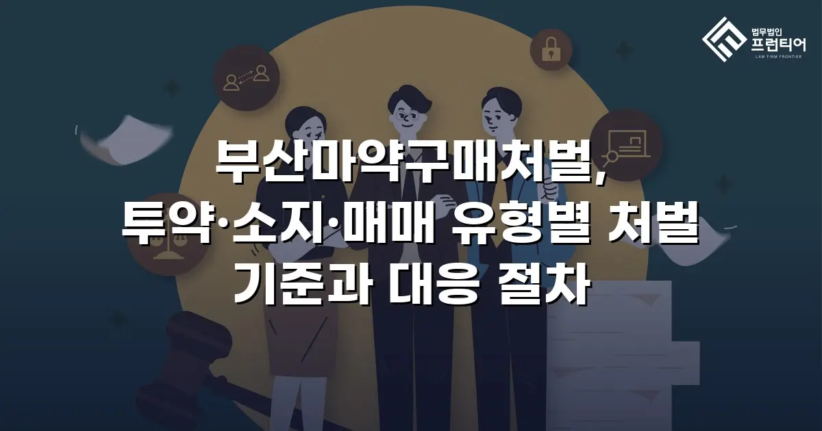 부산마약구매처벌, 투약·소지·매매 유형별 처벌 기준과 대응 절차