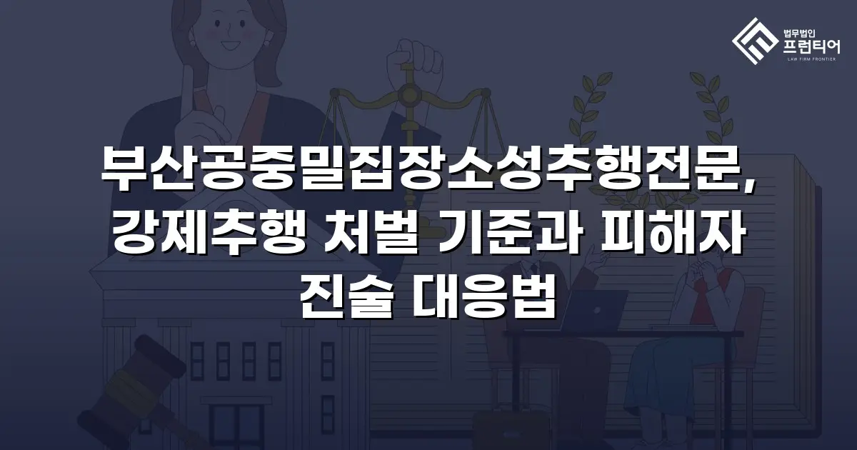부산공중밀집장소성추행전문, 강제추행 처벌 기준과 피해자 진술 대응법