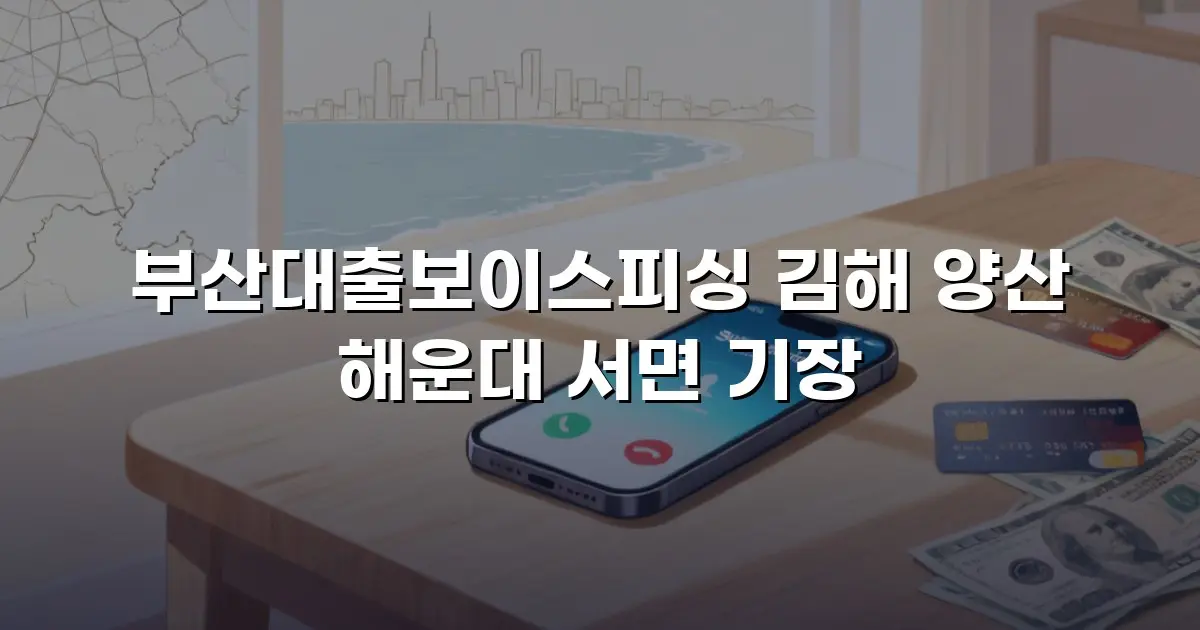 부산대출보이스피싱 김해 양산 해운대 서면 기장