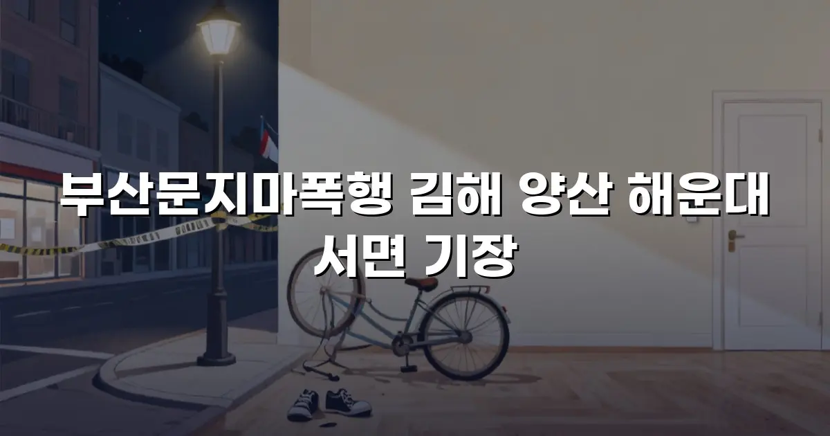부산문지마폭행 김해 양산 해운대 서면 기장
