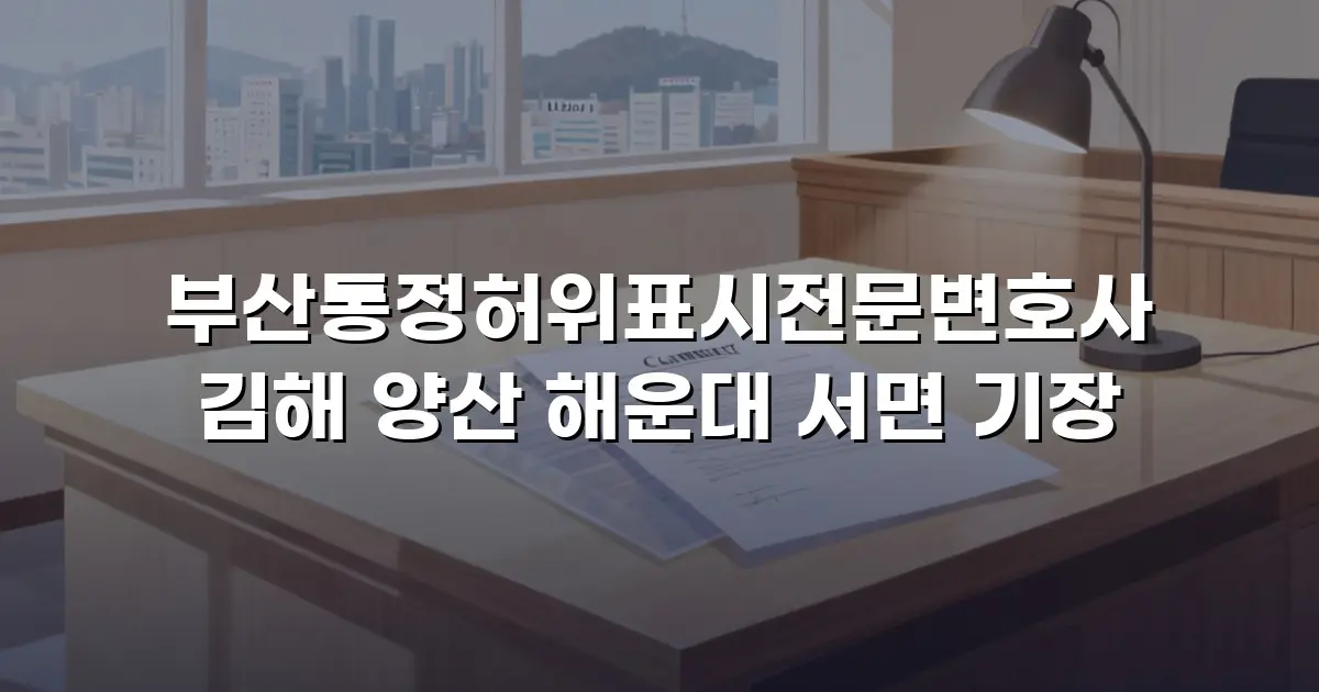 부산통정허위표시전문변호사 김해 양산 해운대 서면 기장