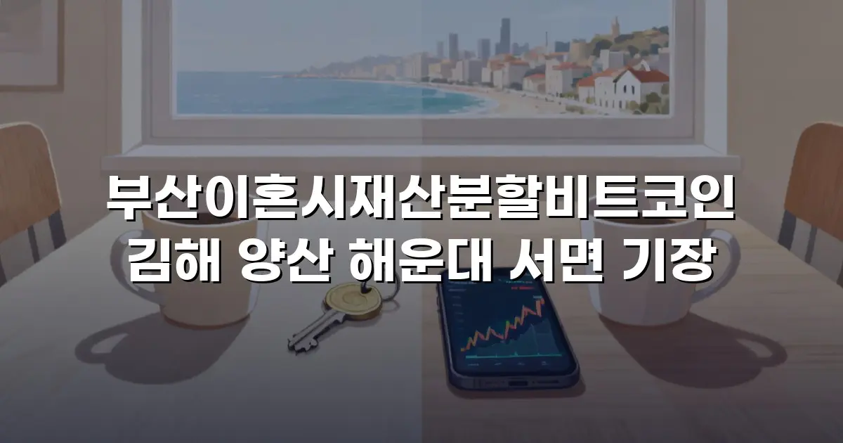 부산이혼시재산분할비트코인 김해 양산 해운대 서면 기장