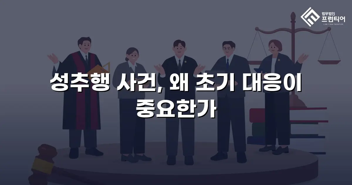 성추행 사건, 왜 초기 대응이 중요한가