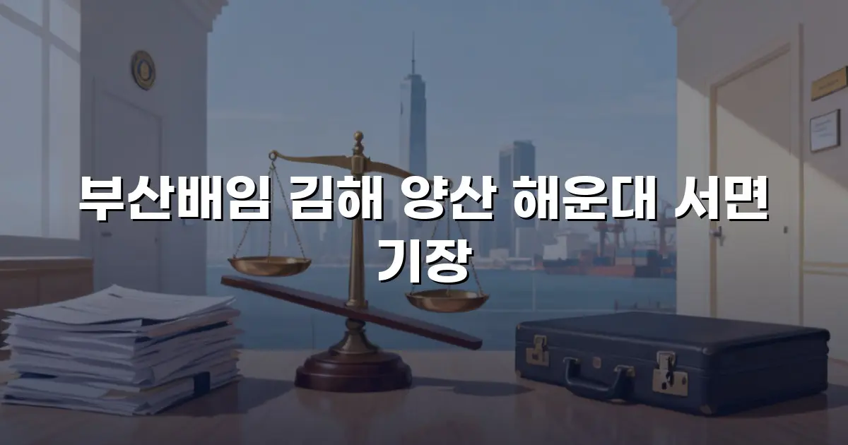 부산배임 김해 양산 해운대 서면 기장