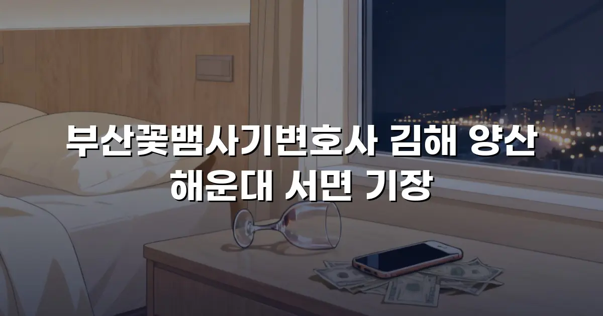 부산꽃뱀사기변호사 김해 양산 해운대 서면 기장