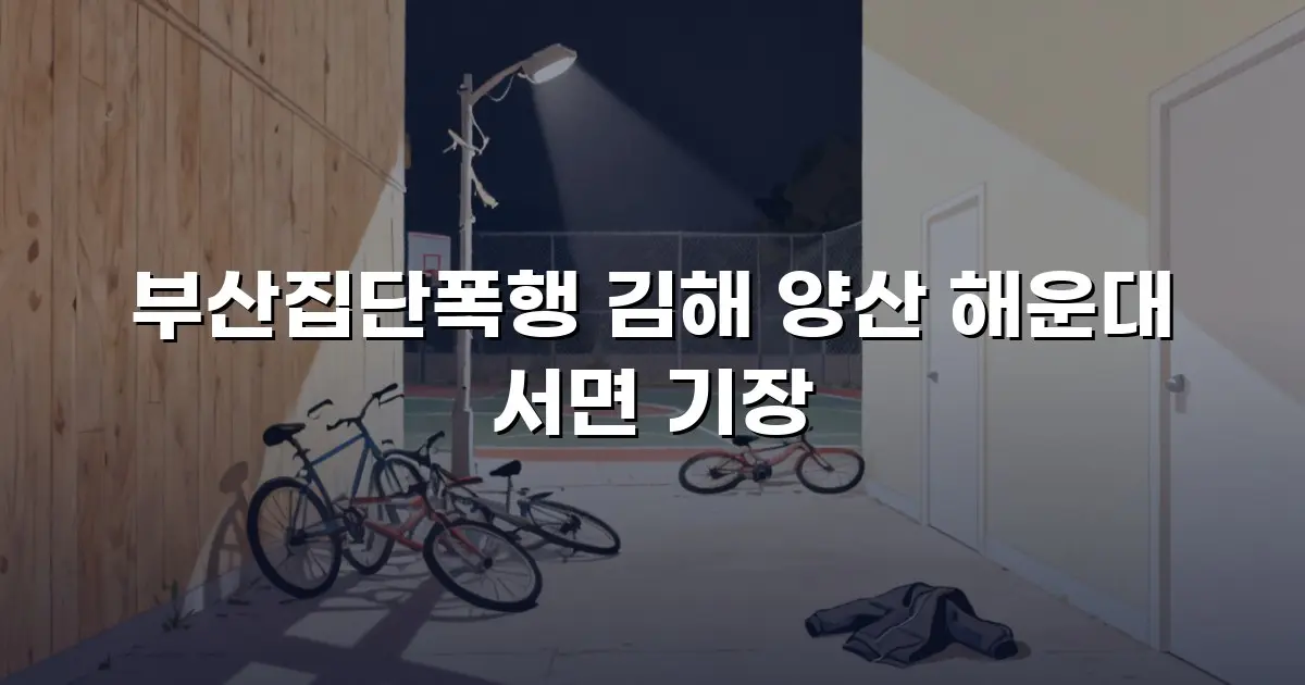 부산집단폭행 김해 양산 해운대 서면 기장