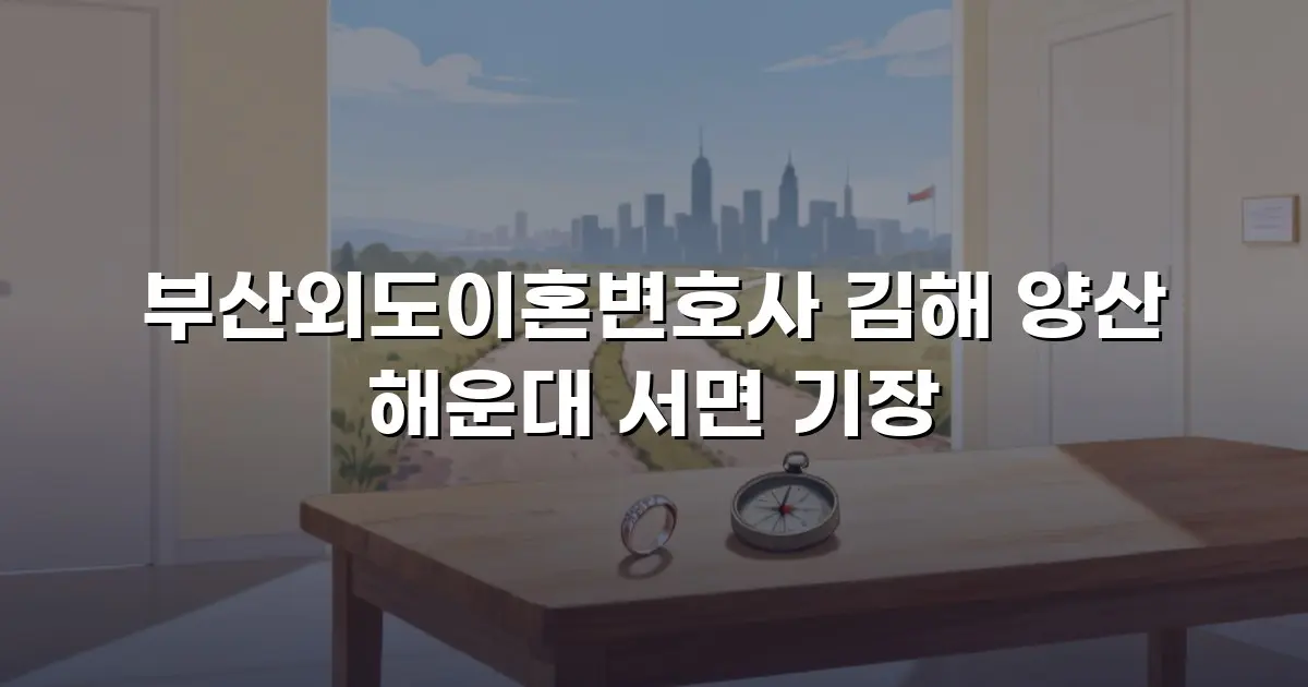 부산외도이혼변호사 김해 양산 해운대 서면 기장
