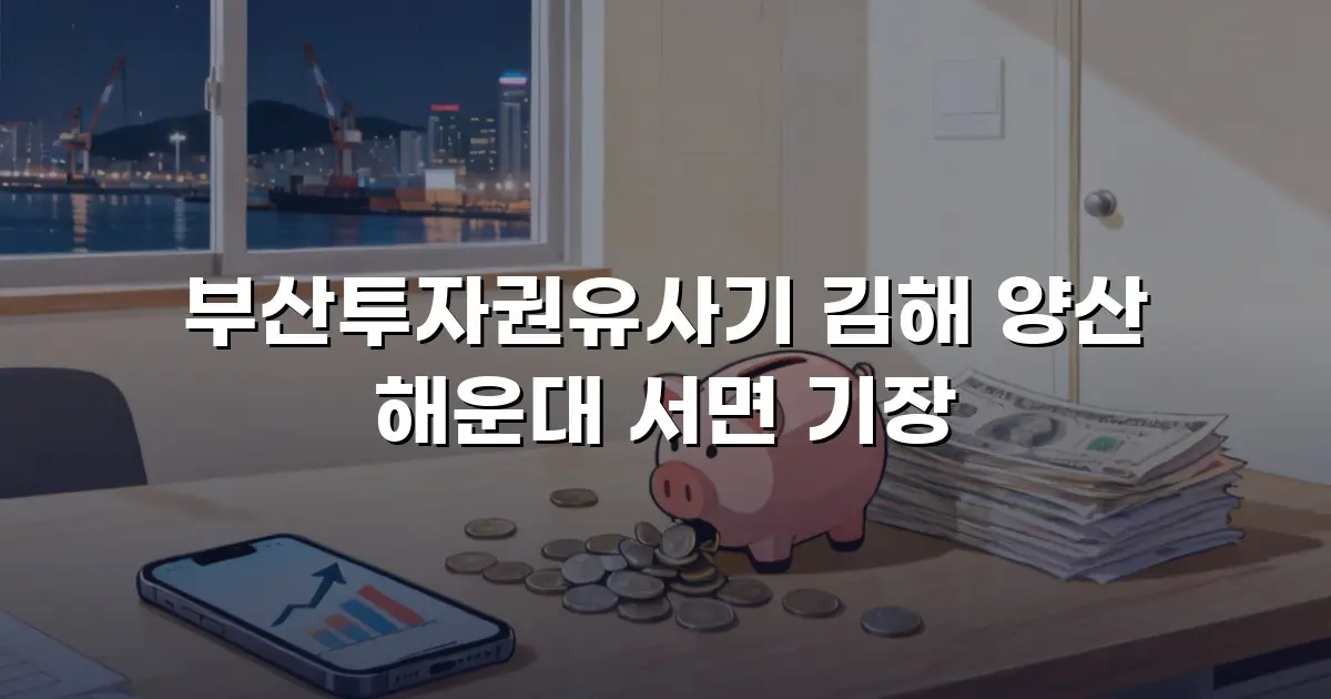 부산투자권유사기 김해 양산 해운대 서면 기장
