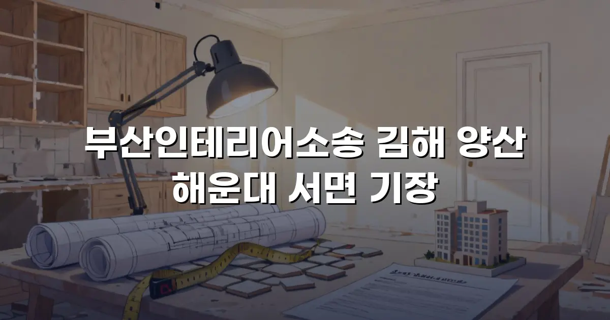 부산인테리어소송 김해 양산 해운대 서면 기장
