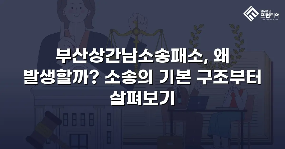 부산상간남소송패소, 왜 발생할까? 소송의 기본 구조부터 살펴보기