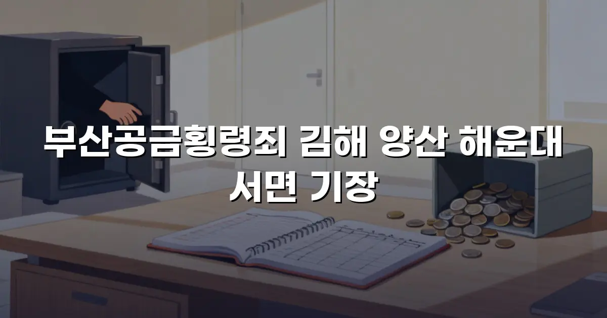 부산공금횡령죄 김해 양산 해운대 서면 기장