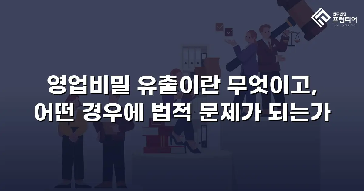 영업비밀 유출이란 무엇이고, 어떤 경우에 법적 문제가 되는가