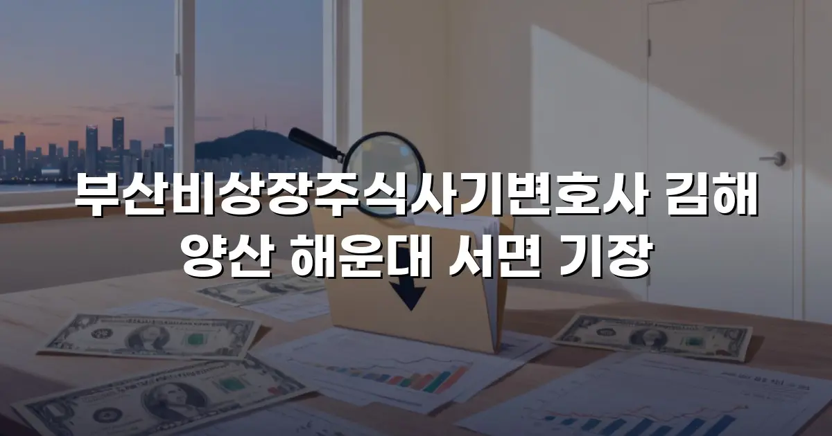 부산비상장주식사기변호사 김해 양산 해운대 서면 기장