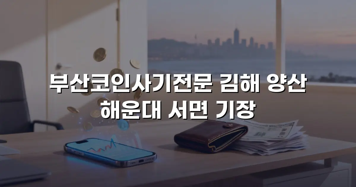 부산코인사기전문 김해 양산 해운대 서면 기장