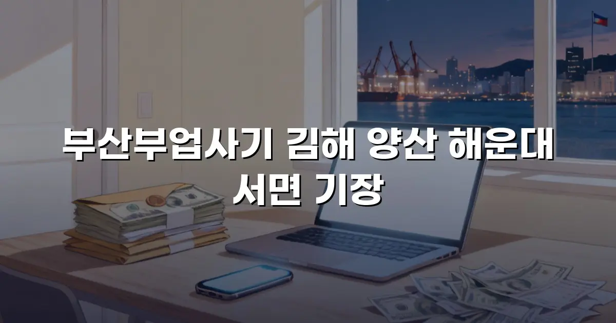 부산부업사기 김해 양산 해운대 서면 기장