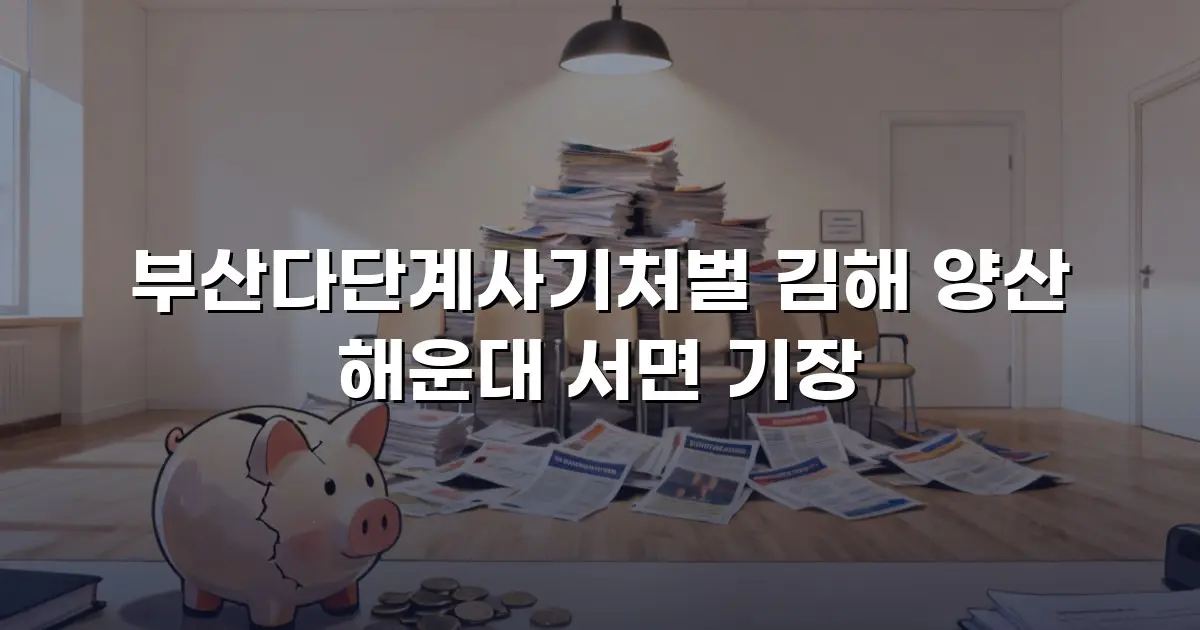 부산다단계사기처벌 김해 양산 해운대 서면 기장