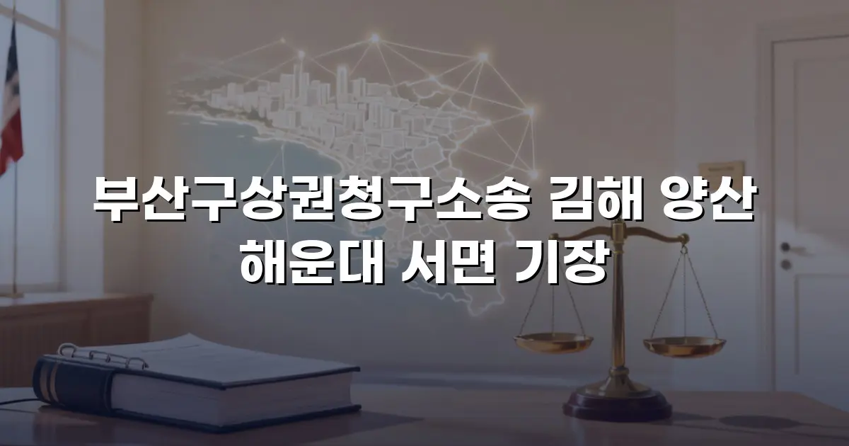 부산구상권청구소송 김해 양산 해운대 서면 기장