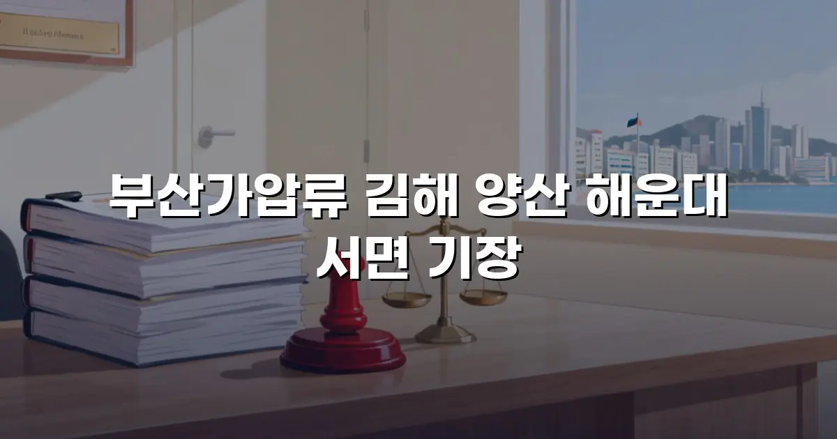 부산가압류 김해 양산 해운대 서면 기장