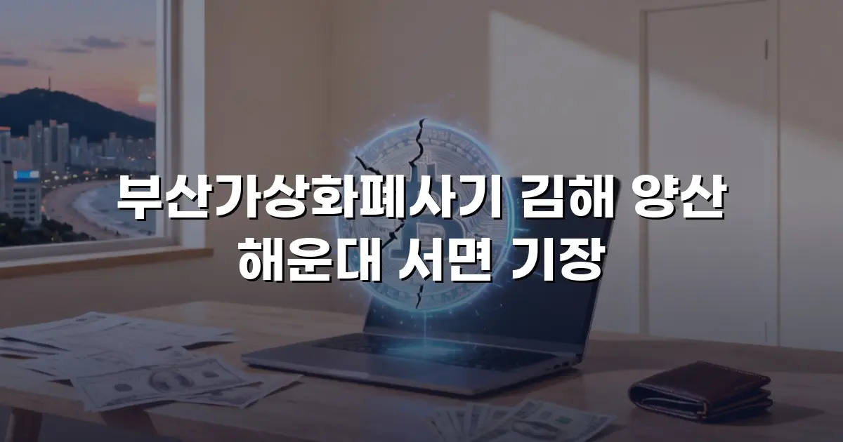 부산가상화폐사기 김해 양산 해운대 서면 기장