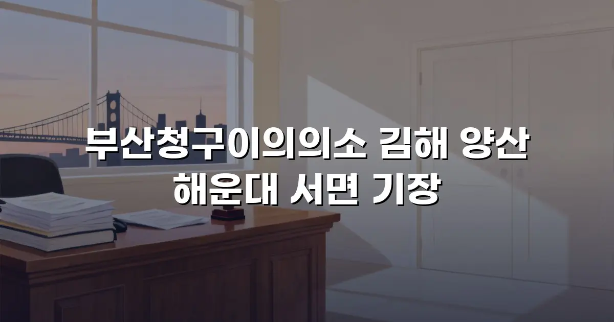 부산청구이의의소 김해 양산 해운대 서면 기장