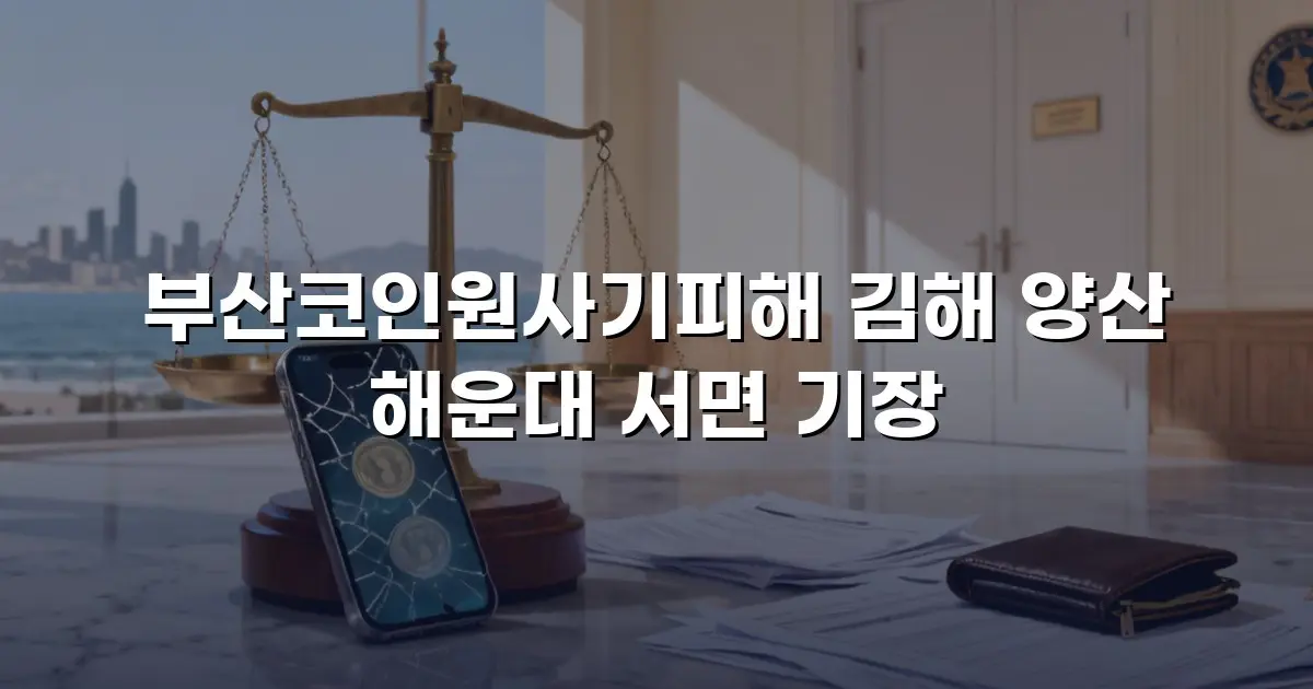 부산코인원사기피해 김해 양산 해운대 서면 기장