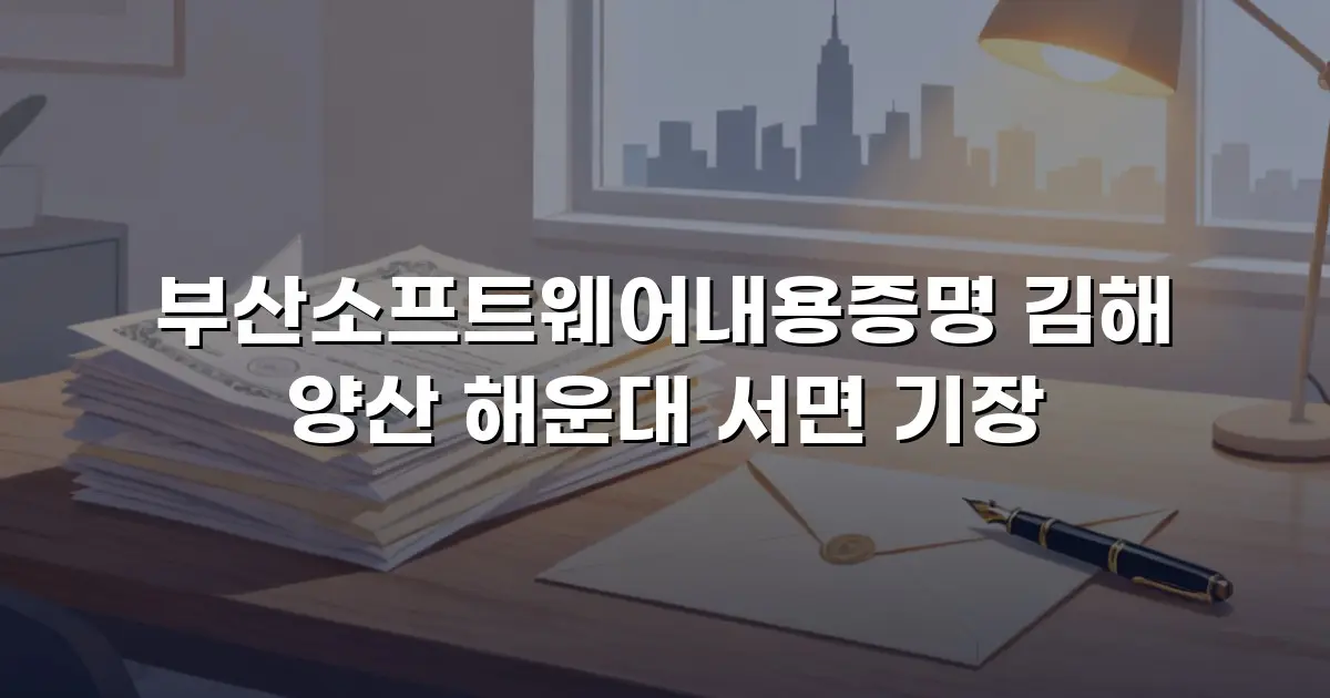 부산소프트웨어내용증명 김해 양산 해운대 서면 기장