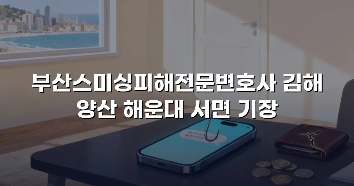 부산스미싱피해전문변호사 김해 양산 해운대 서면 기장