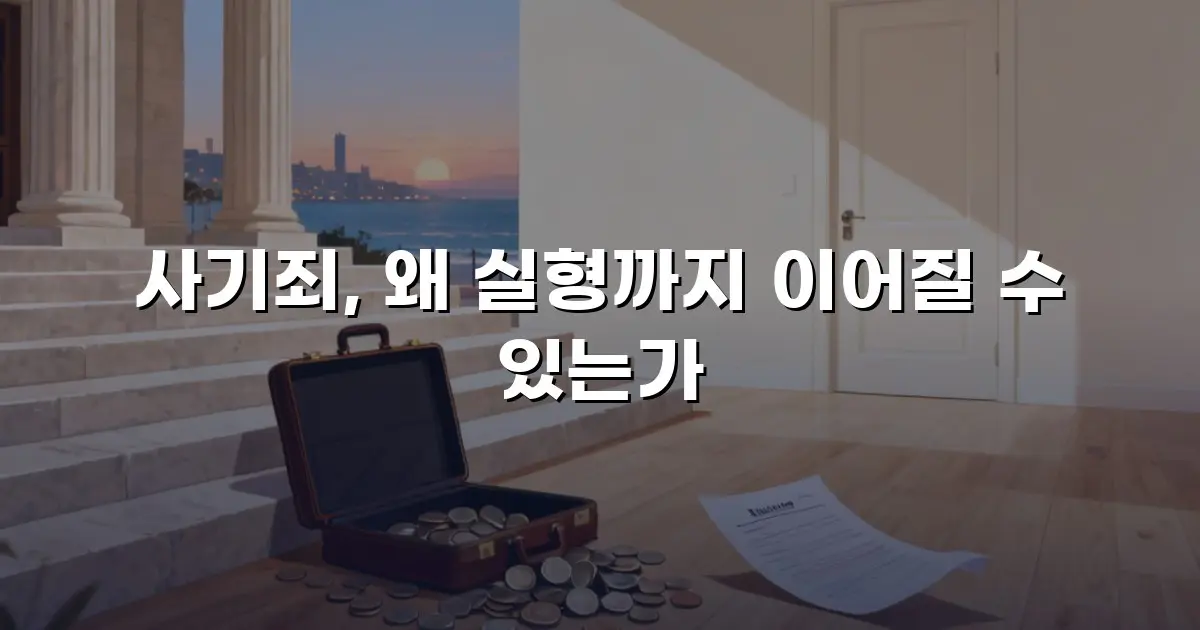 사기죄, 왜 실형까지 이어질 수 있는가